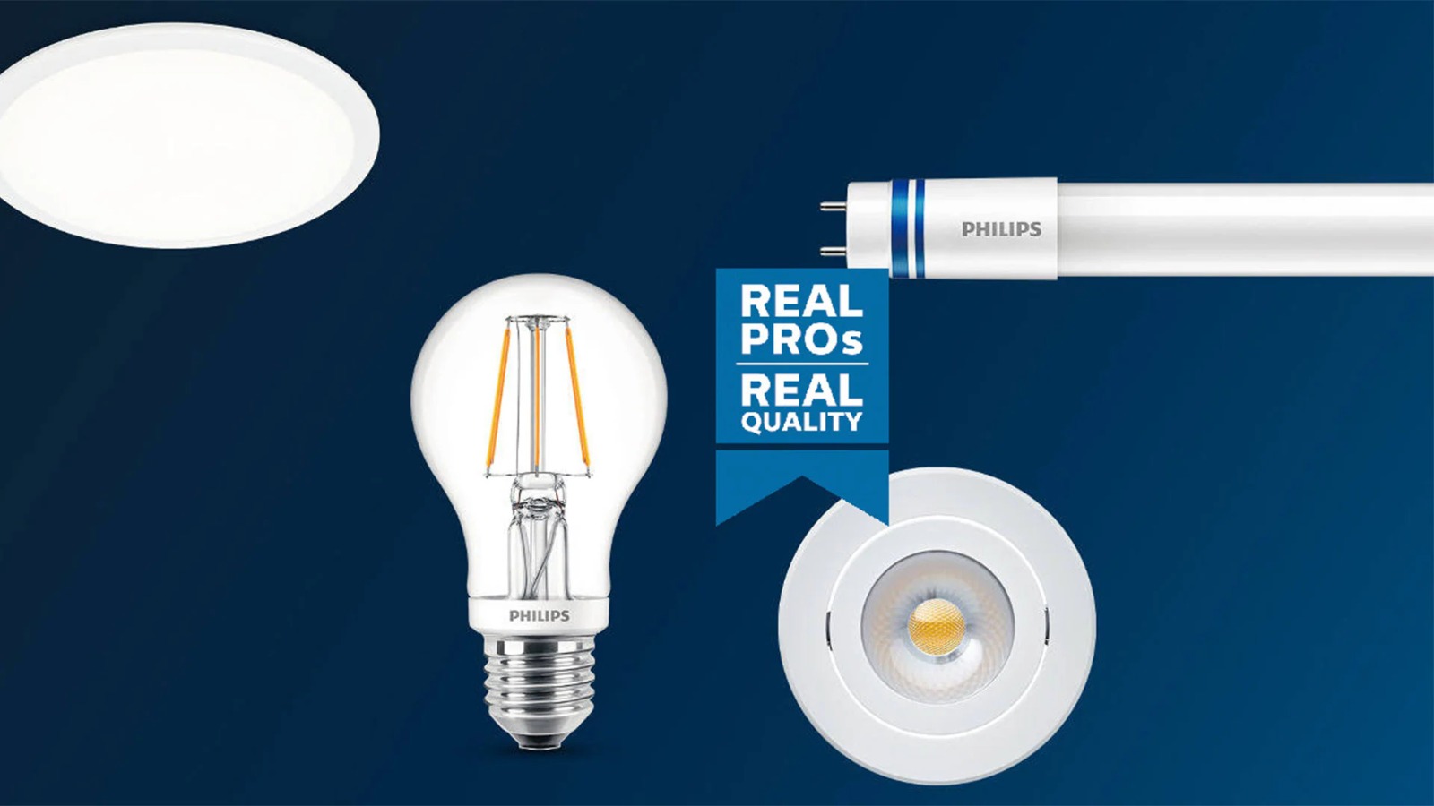 Philips LED lamps, tubes and downlights